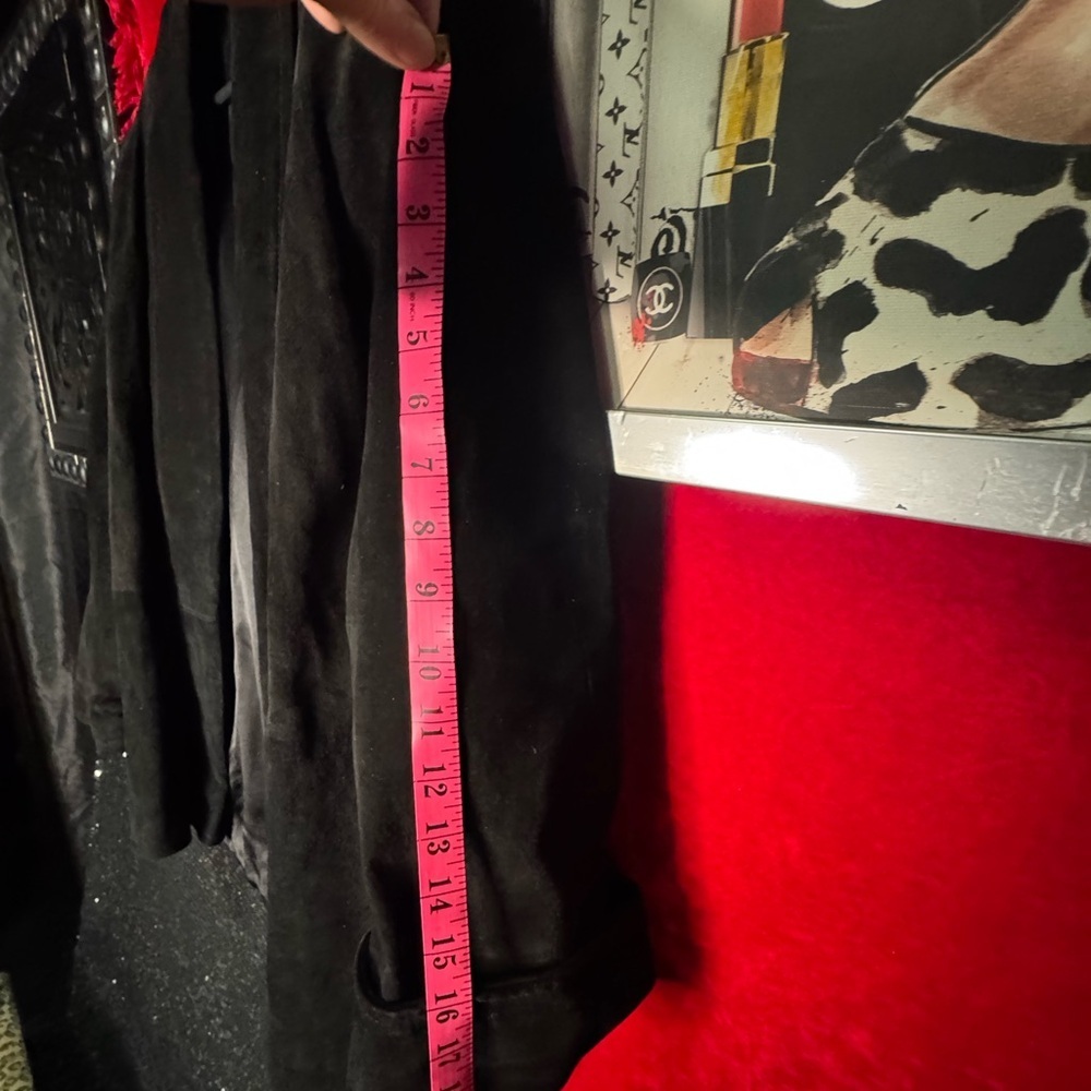 Danier BLACK LARGE flowing oversized M woman's 90's swing jacket. - Picture 9 of 16
